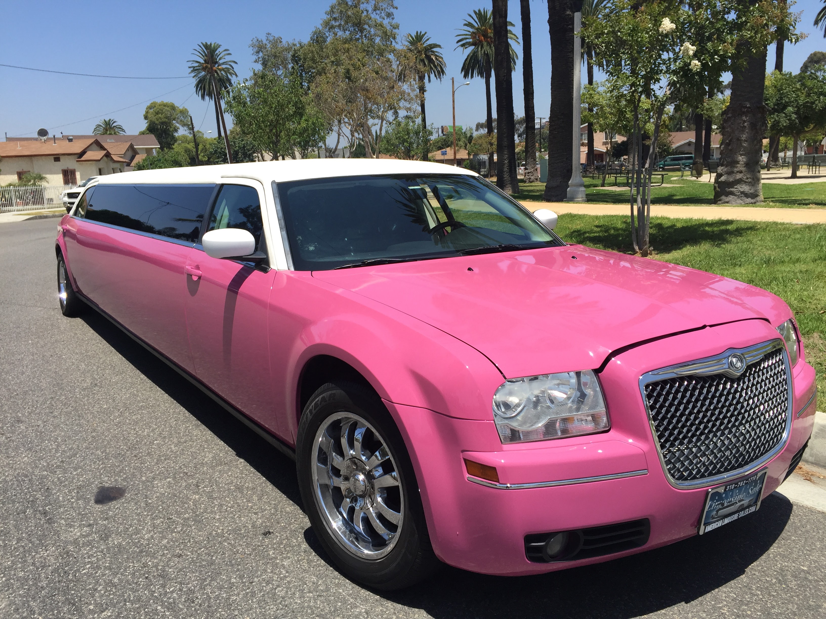 pink cadillac limo