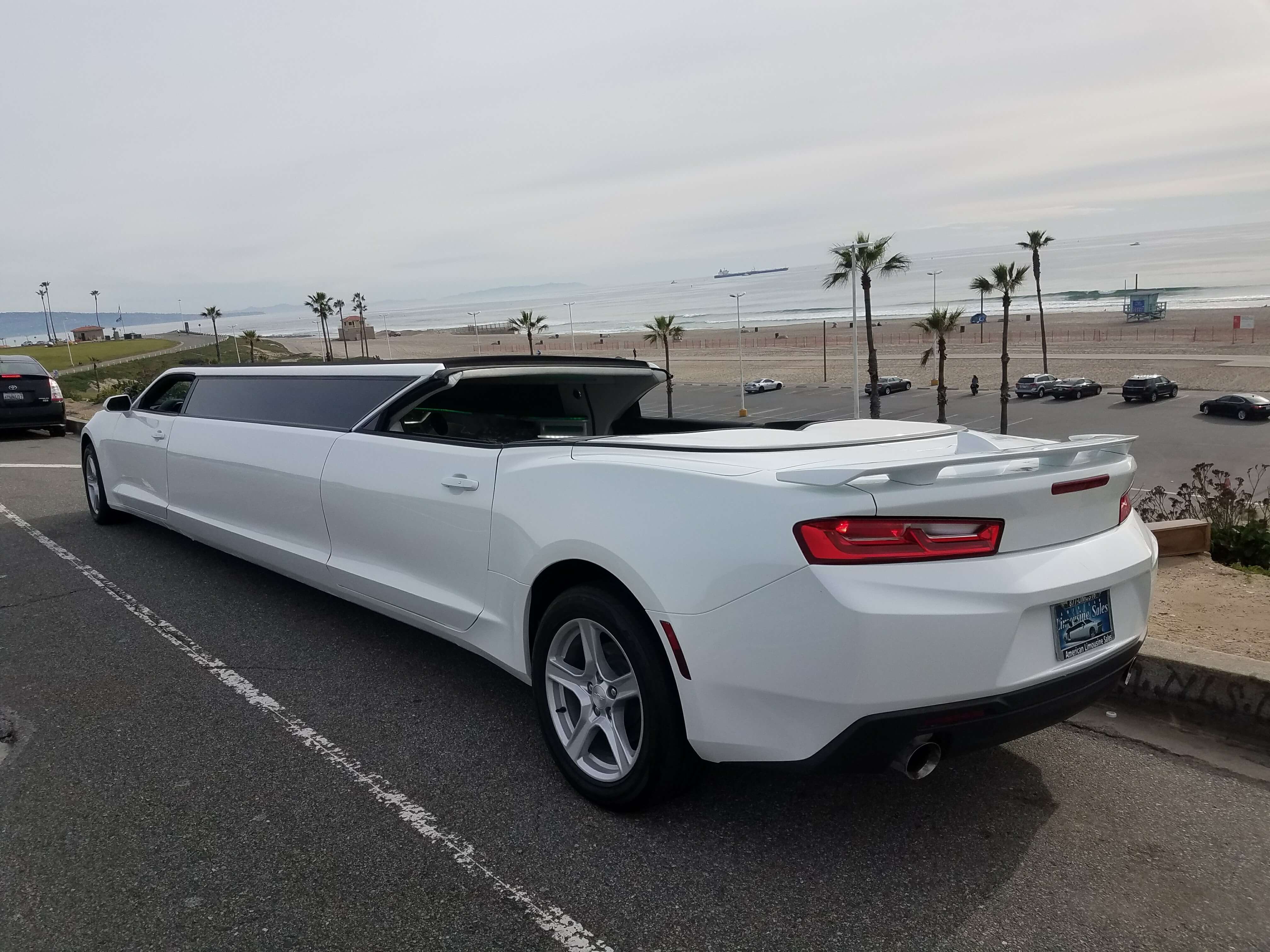 convertible chevy camaro limo